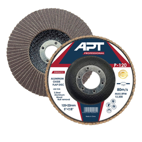 STD-T27 125x22 صنفرة مروحية  فلات حديد/خشب 125مم 40