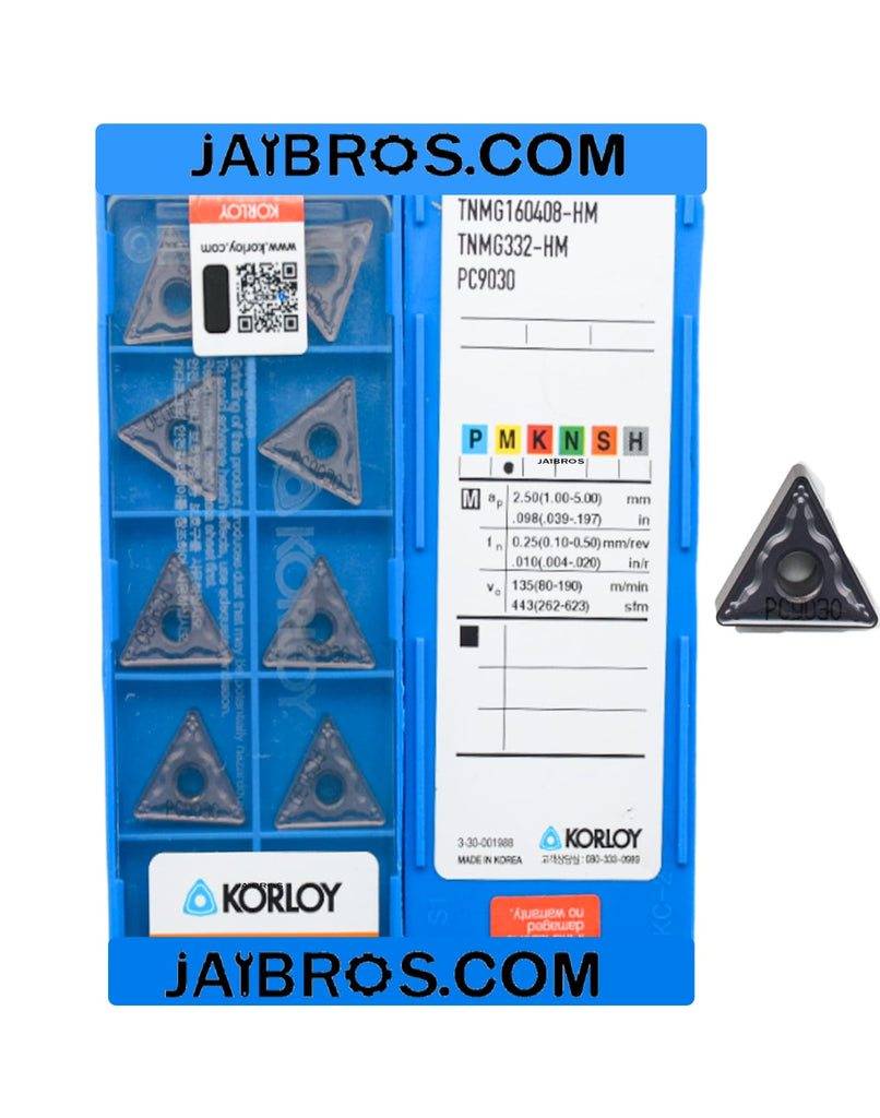 TURNING INSERT TNMG 160412 Brand Korloy Origin India
