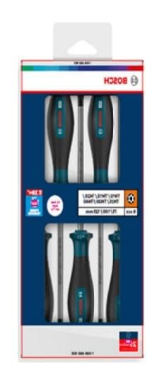 Screwdriver Set PH/PZ/SL 6-Piece
