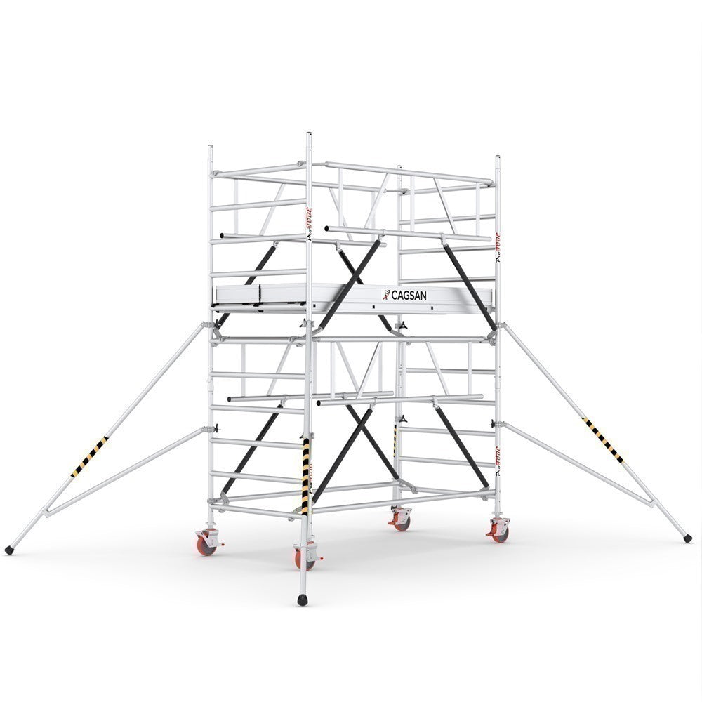 ProTUBE_LN_(180) - PROFESSIONAL ALUMINIUM SCAFFOLDINGS EN 1004 Platform H.  2.3 m.  4.3 m. Working Height  Aluminium Scaffolding