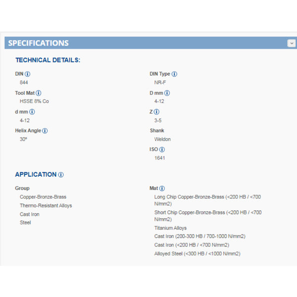 R4644 طقم أنديميل تخشين 8 % كوبلت 4.0 - 12.0 مم