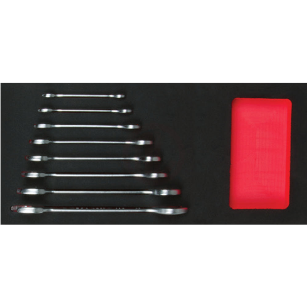 B10-E08  8 Piece Double Open End Wrench Set ( Short )( in EVA )