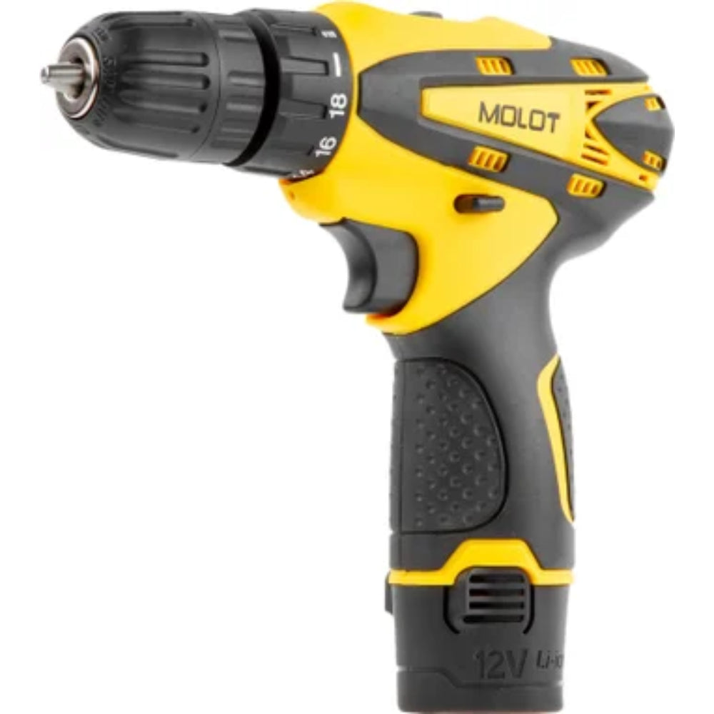MBD1215DLi0013 شنیور لاسلكي 12 فولت 2 بطاریة 1.5 أمبیر 25 نیوتن , 0 - 350 / 0-1300 لفة/ دقیقة