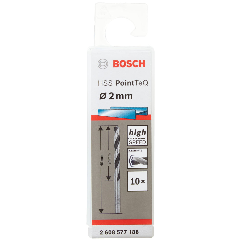 2608577188 علبة بنط حدادى 10 قطع  قطر 2 مم بوينت تك2.0mm