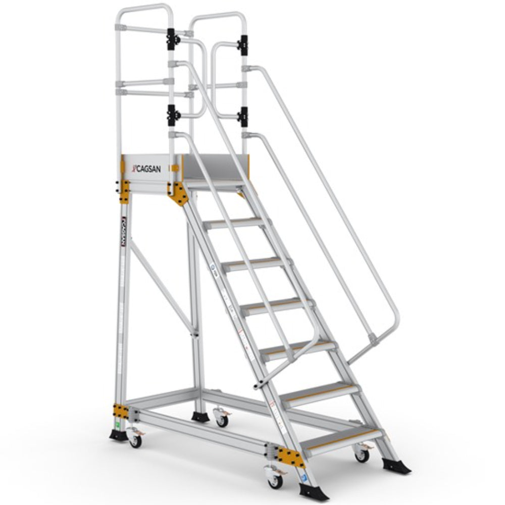 EP5 Platform height 1.50 m,5+1 Step Industrial Aluminium Platform SPRINGO INDUSTRIAL ALUMINIUM PLATFORMS