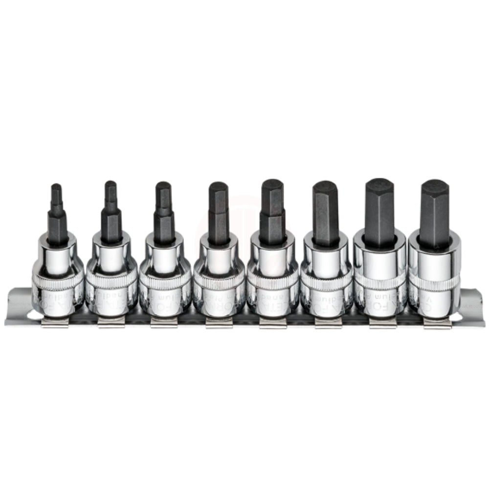 C18S-RH08  8 Piece 3/8   Drive Hexagon Socket Bit Set
