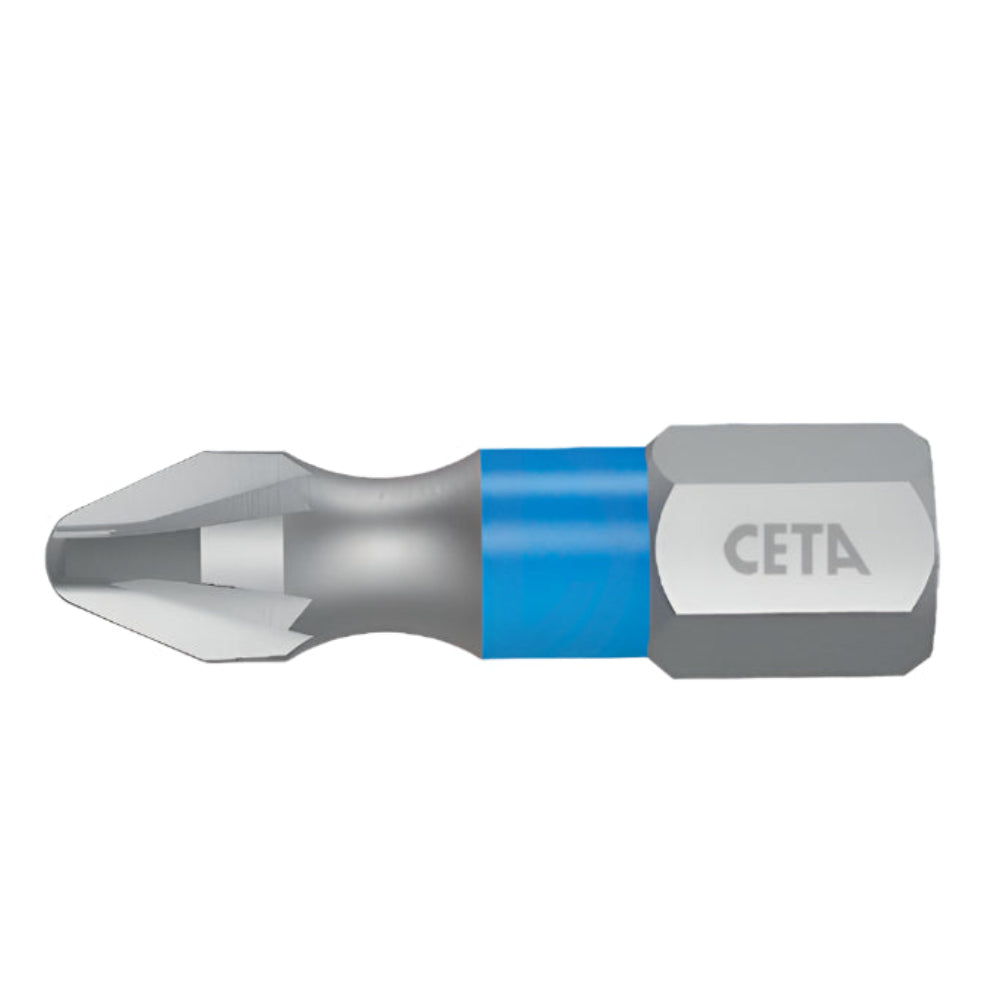 CB/353TC 1/4" Pozidriv Insert Bit ( Color Coded ) - PZ3x25 mm