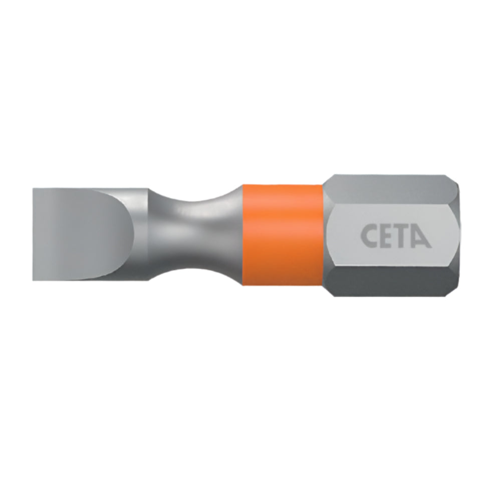 CB/613TC 1/4" Slotted Insert Bit ( Color Coded ) - 6.5x25 mm