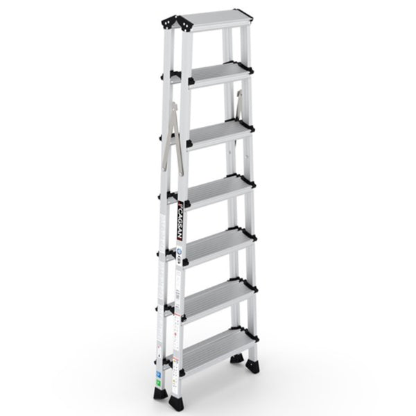 OL7 7 Step Olympos Double Side Stepladder