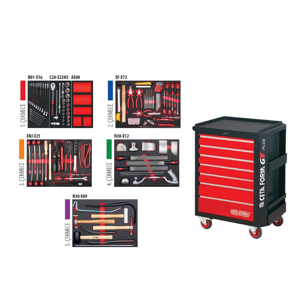 A50BR-153A01 153 Piece BODY REPAIR Automotive Tool Kit ( in A01-07)
