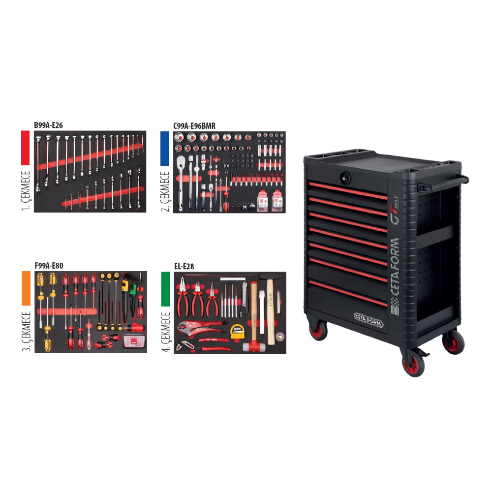 A50TK-230A01M  230 Piece MIDI- SAE General Purpose Tool Kit ( in A01M-06)