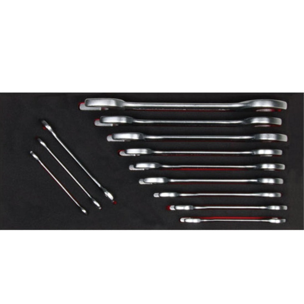 B10-E12 12 Piece Double Open End Wrench Set ( Short ) ( in EVA )