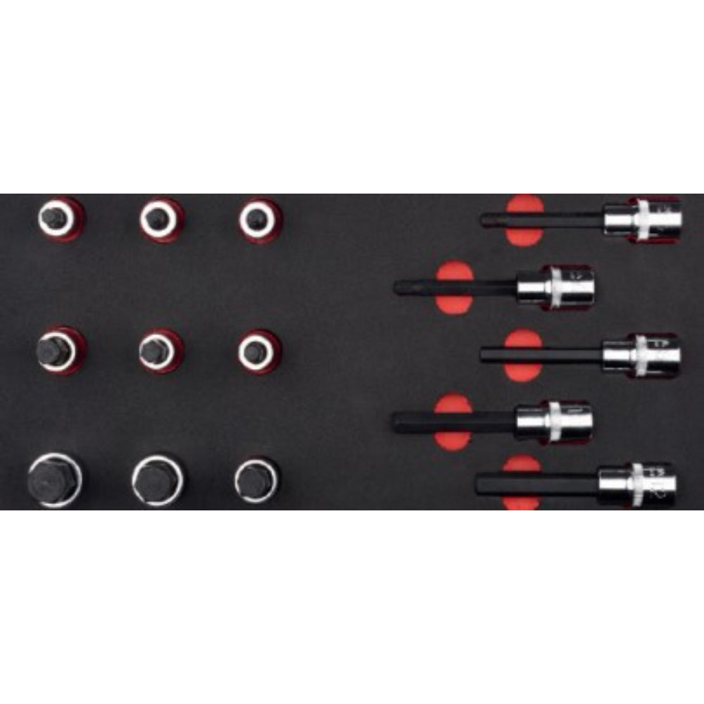 C28S-E14H 14 Piece 1/2بوصة Drive Hexagon Socket Bit Set  in EVA