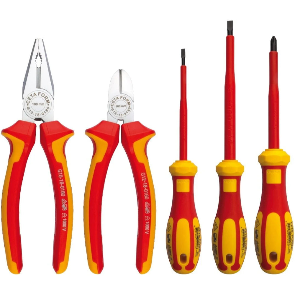 G99-18-05PH  5 Piece 1000V Pliers and Screwdriver Set  VDE