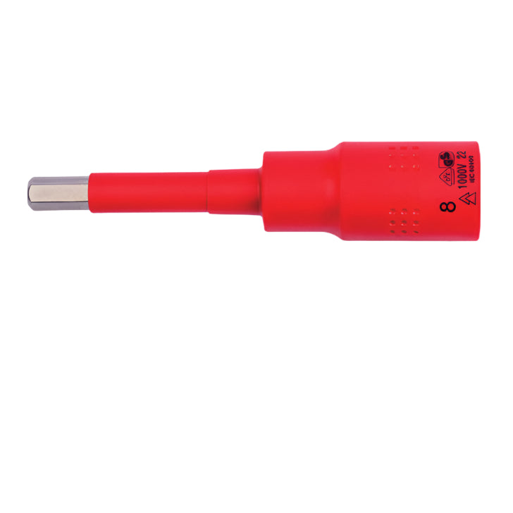 GC28S-H08L  1/2بوصة Drive 1000V Hexagon Socket Bit - 8 x 120 mm