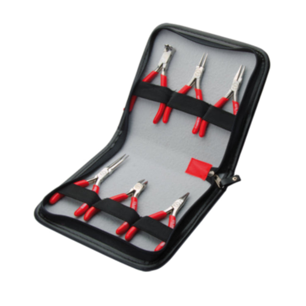 H30-W06  6 Piece C-TRONIC Electronics Pliers Set ( in vinyl wallet )