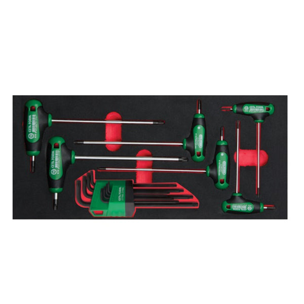 K99-12-E14 14 Piece T-Handle and L TORX Key Set ( in EVA)