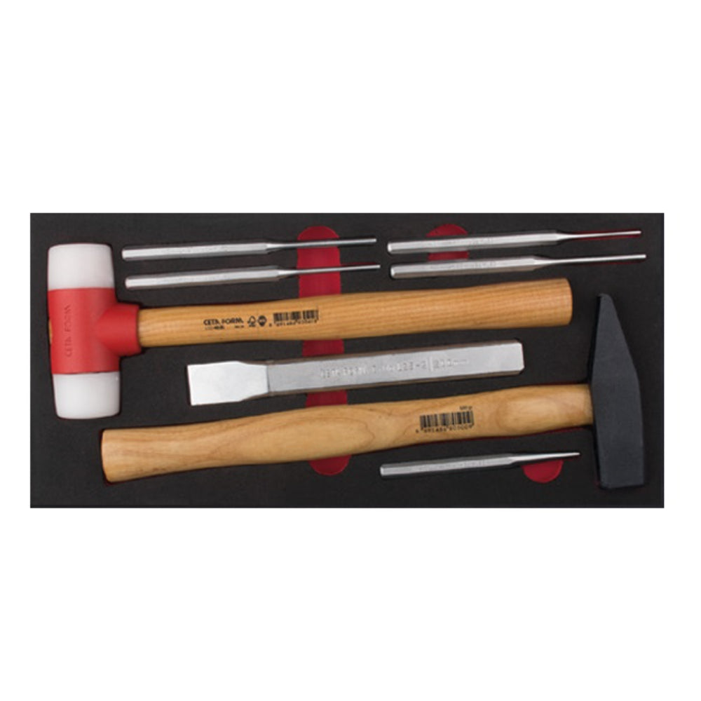 L99-E08  8 Piece Hammer and Chisel Set ( in EVA )