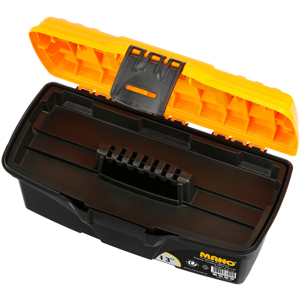 شنطة عدة بلاستيك 13 بوصة مقاس 320×165×136 مم ماركة مانو صناعة تركي