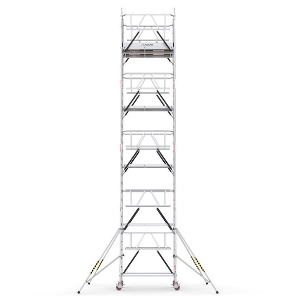 ProTUBE_LN_(180) - PROFESSIONAL ALUMINIUM SCAFFOLDINGS EN 1004 Platform H.  8.6 m. 10.6 m. Working Height  Aluminium Scaffolding