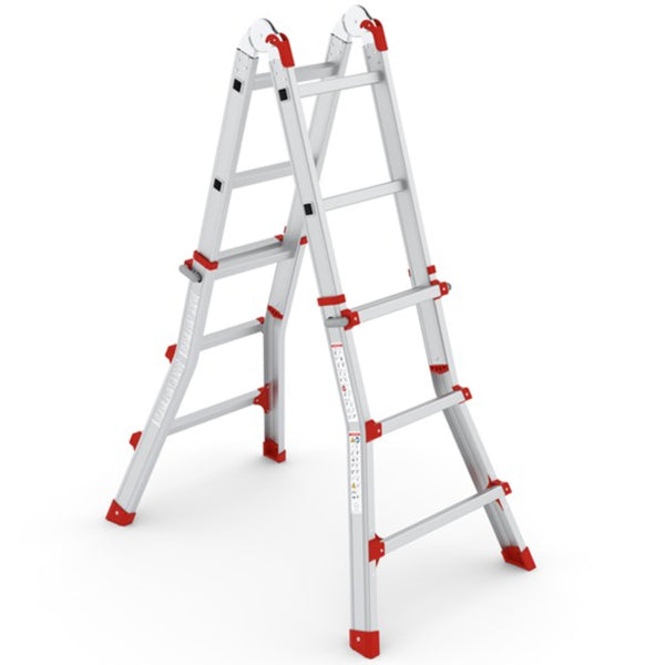 CK305T TOROS MULTIPURPOSE ALUMINIUM FOLDING LADDERS  STEP  3   3x4 Rungs Multipupose Aluminium Folding Ladder