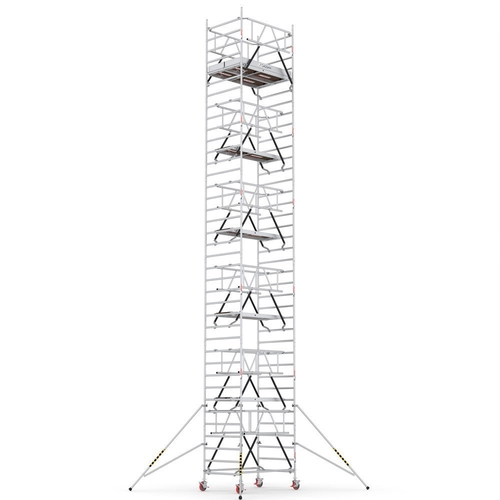 ProTUBE_LN_(180) - PROFESSIONAL ALUMINIUM SCAFFOLDINGS EN 1004 Platform H.  10.7 m. 12.7 m. Working Height  Aluminium Scaffolding