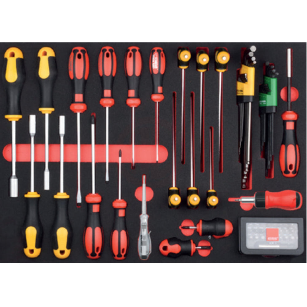 F99A-E80  80 Piece Screwdriver and L/T Key Set - SAE ( in EVA)
