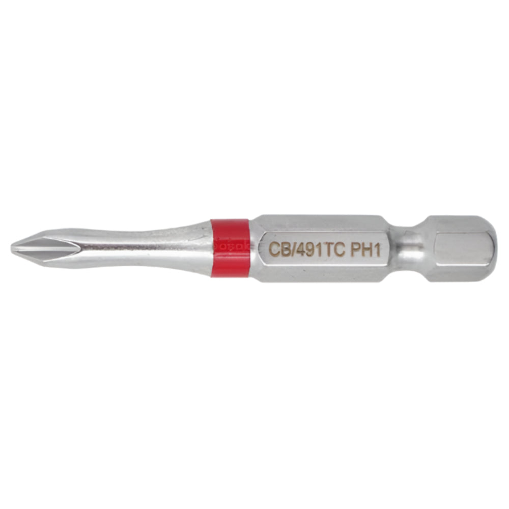CB/491TC 1/4" Phillips Power Bit ( Color Coded ) - PH1x50 mm