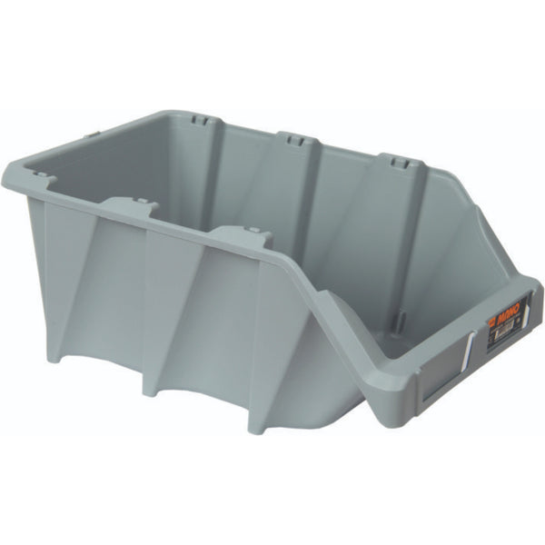 صندوق تخزين بلاستيك مفتوح لون رصاصي رقم 30 مقاس 217×360×155 مم ماركة مانو صناعة تركي