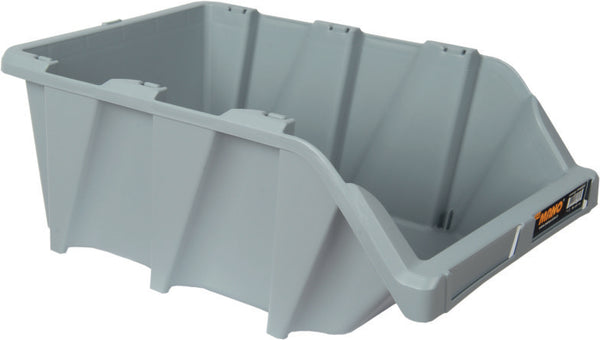 صندوق تخزين بلاستيك مفتوح لون رصاصي رقم 40 مقاس 310×490×195 مم ماركة مانو صناعة تركي