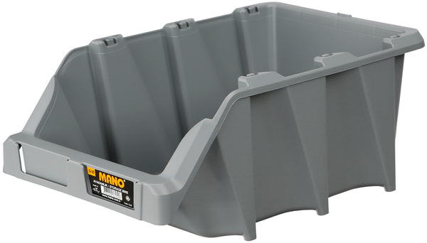 صندوق تخزين بلاستيك مفتوح لون رصاصي رقم 30 مقاس 217×360×155 مم ماركة مانو صناعة تركي