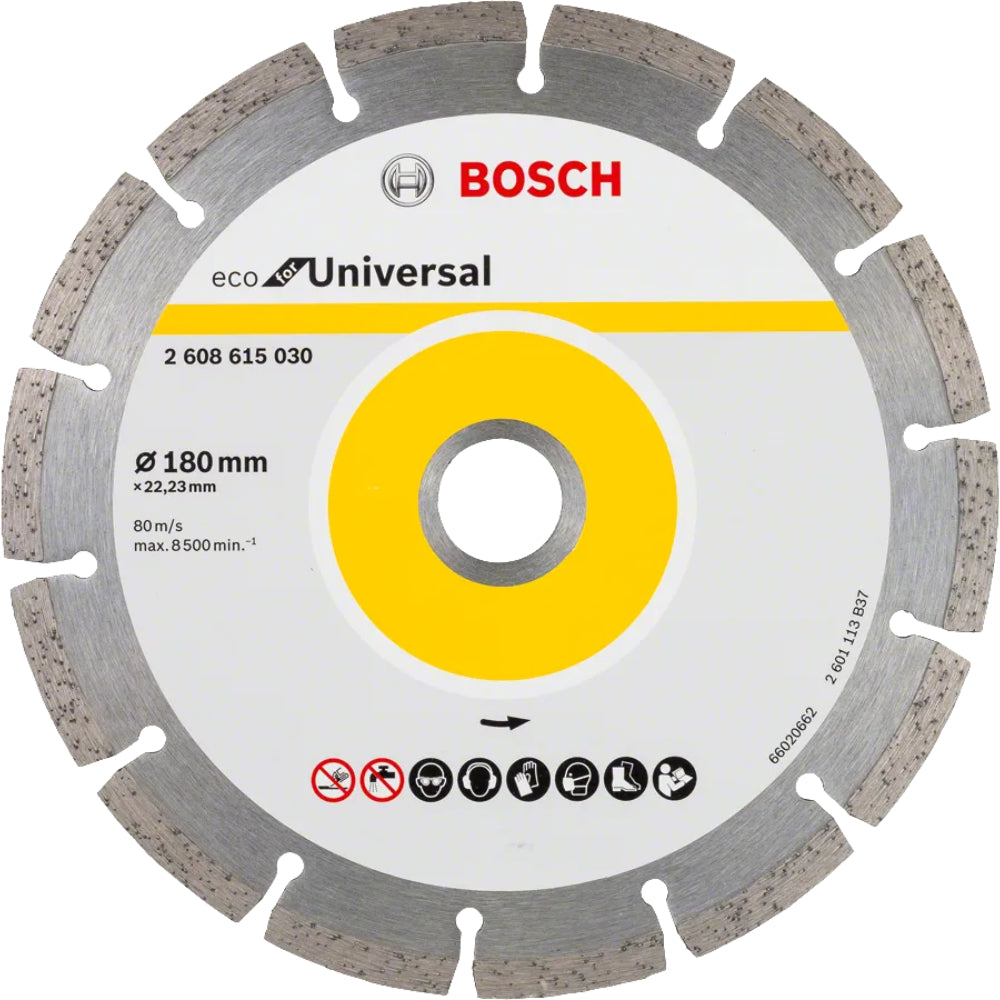 2608615043 Diamond Disc ECO for Universal  180mm 10 Pcs pack ديسك قطعية الماظ يونيفرسال 10 قطع 7  بوصة ايكو