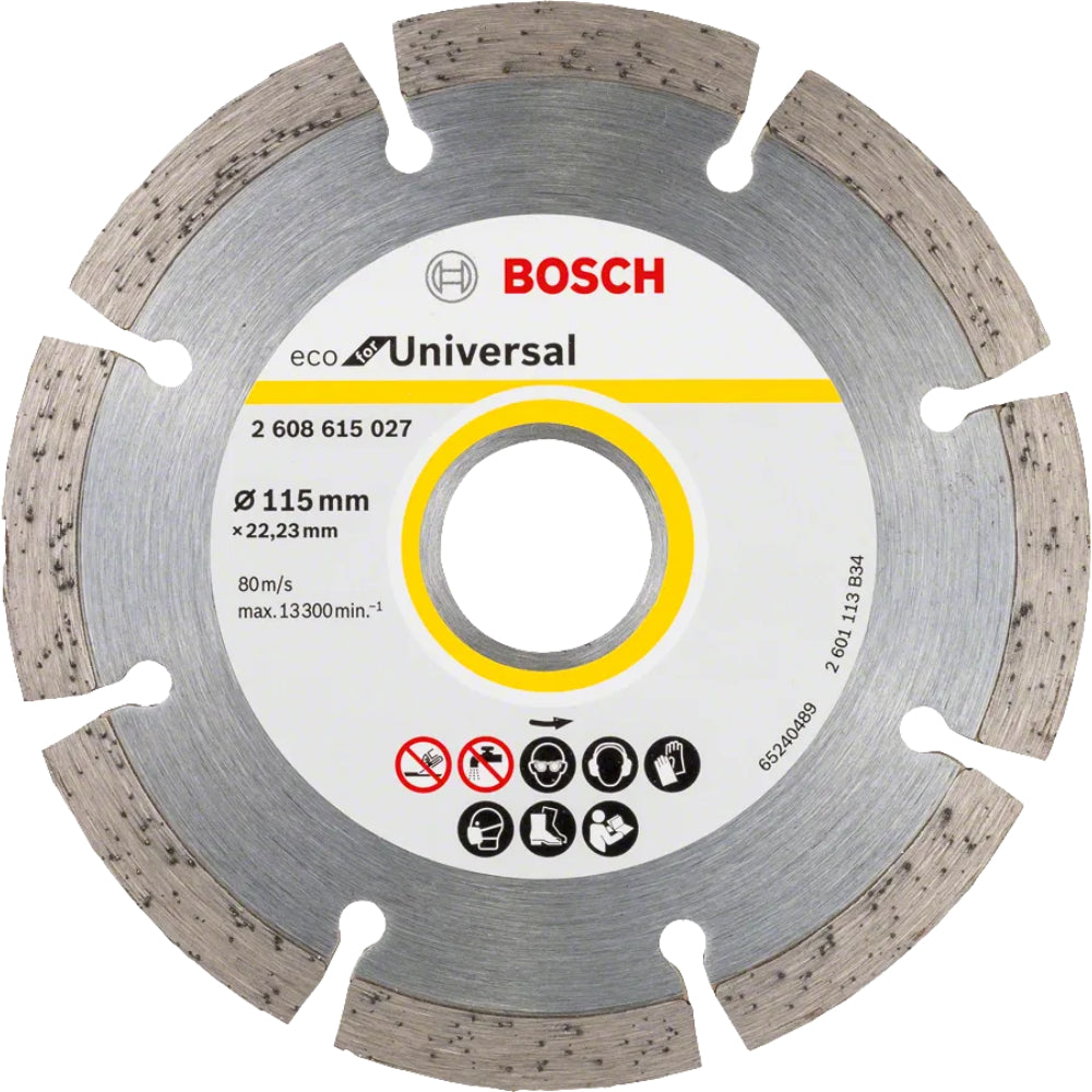 2608615040 Diamond Disc ECO for Universal  115mm 10 Pcs pack  ديسك قطعية الماظ يونيفرسال 10 قطع 4.5 بوصة ايكو