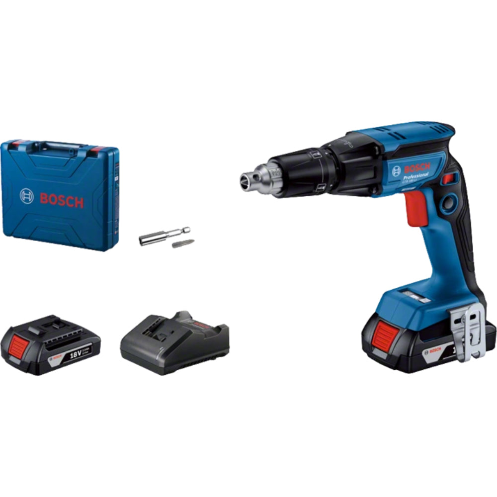 06019K7020 GTB 185-LI  2 Batteries + Charger شنيور بطارية فك وربط مسمار 1/4 بوصه 2 بطارية صيني