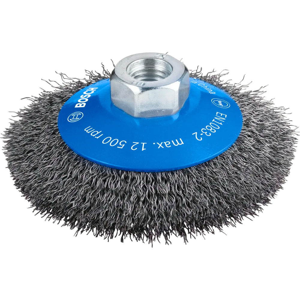 2608622057 PRO M 14 Wire Wheel Depressed 100mm Crimped for Metal فرشة سلك طبق حرة 100 مم منحنية للحديد