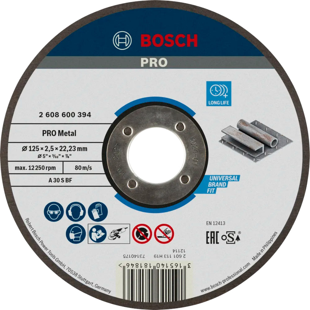 2608600221 Metal Cutting Disc (125X22.2X2.5) حجر قطيعه حديد 5 بوصه