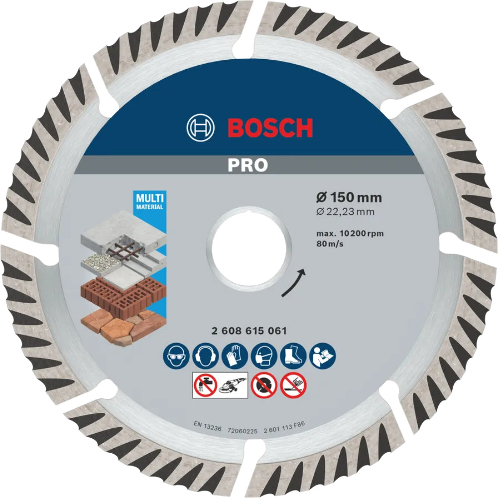 2608615063 PRO Diamond Disc for Universal 180mm ديسك قطعية الماظ يونيفرسال 9 بوصة