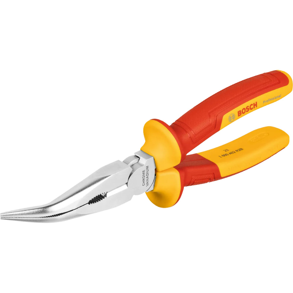 VDE Long Nose Pliers Bent  40°  200mm