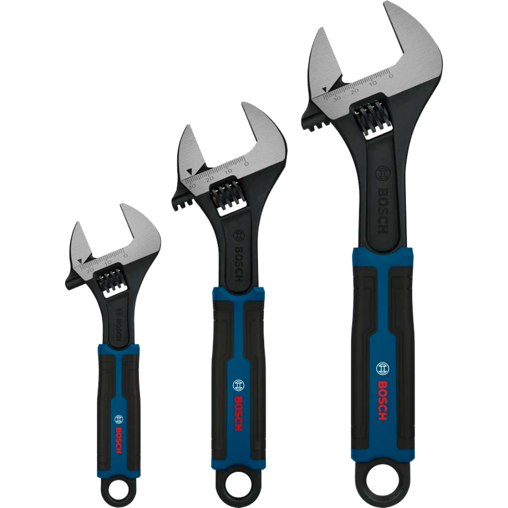 Adjustable Wrench Set 3-Piece 150/200/250 mm