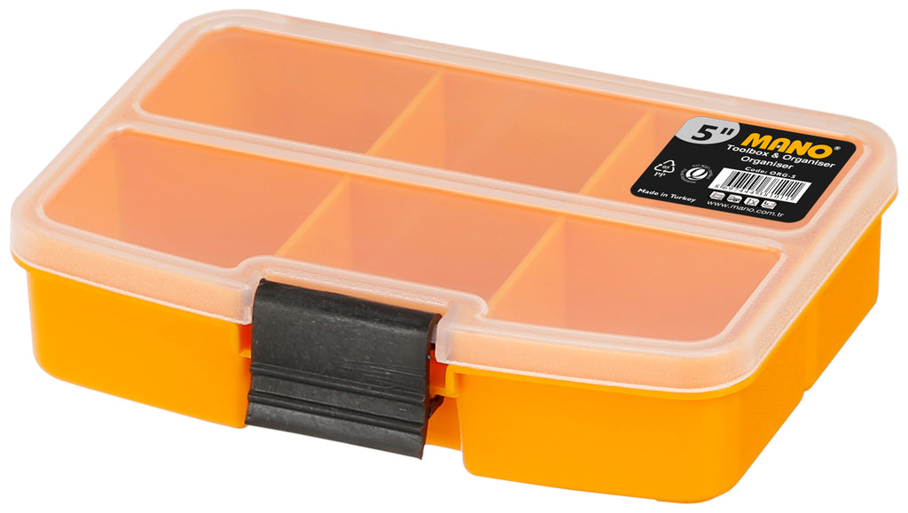 حافظة ادوات بلاستيك 5 بوصة مقاس 134×101×31 مم ماركة مانو صناعة تركي