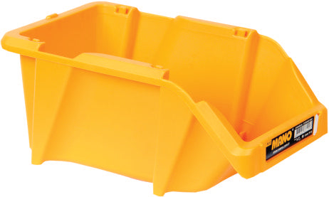 صندوق تخزين بلاستيك مفتوح لون اصفر رقم 10 مقاس 103×165×75 مم ماركة مانو صناعة تركي