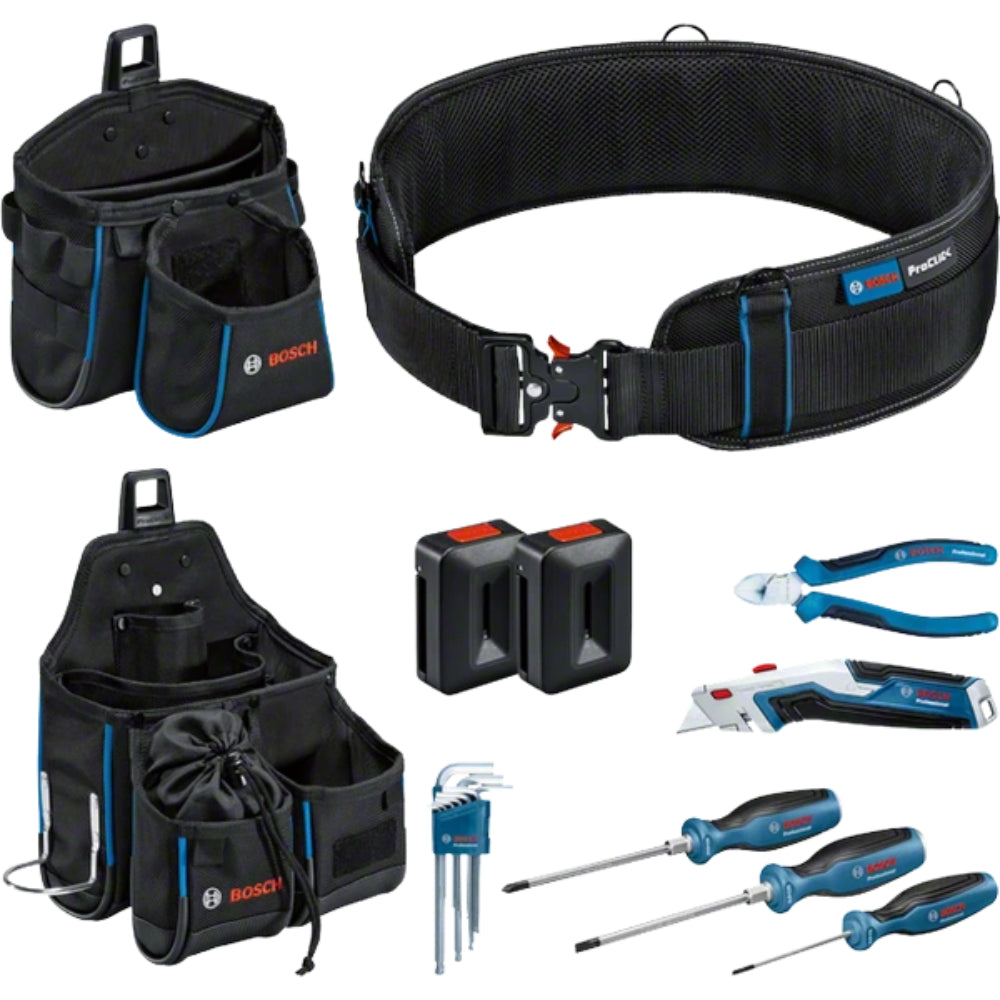 Hand Tools Set 16 Pcs + Tool Belt + 2 Bags