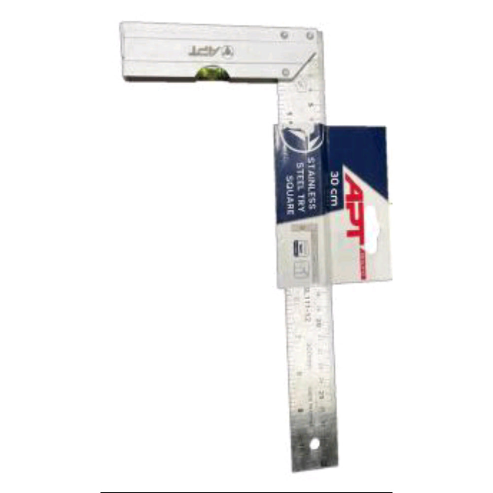 AH-SL111-12 زاويه علام مدرجه °45/90 زاوية استانلس مقاس 12بوصة بميزان مياه