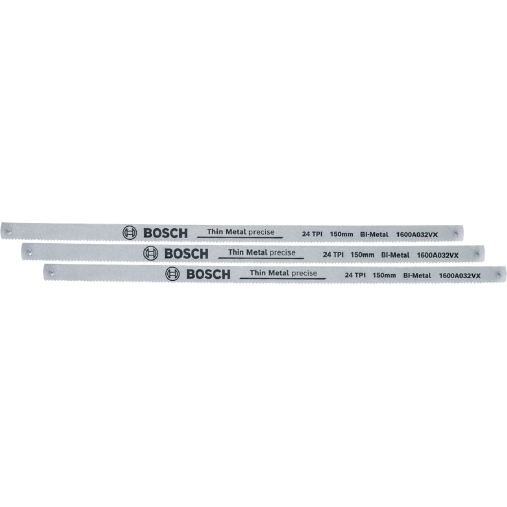 Hacksaw 150 mm Blades 3-Piece  TPI 24