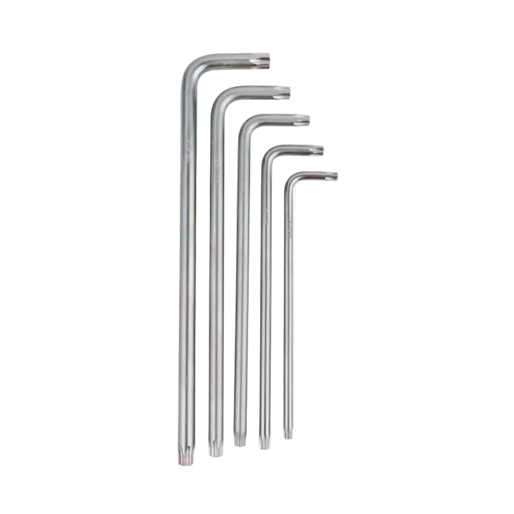 AH591521-5 طقم مفتاح ألـن مشرشر أكثر طويل 5 قطع كروم فانديوم