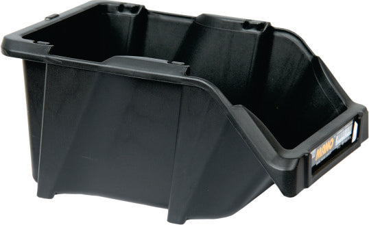 صندوق تخزين بلاستيك مفتوح لون اسود رقم 15 مقاس 125×195×90 مم ماركة مانو صناعة تركي