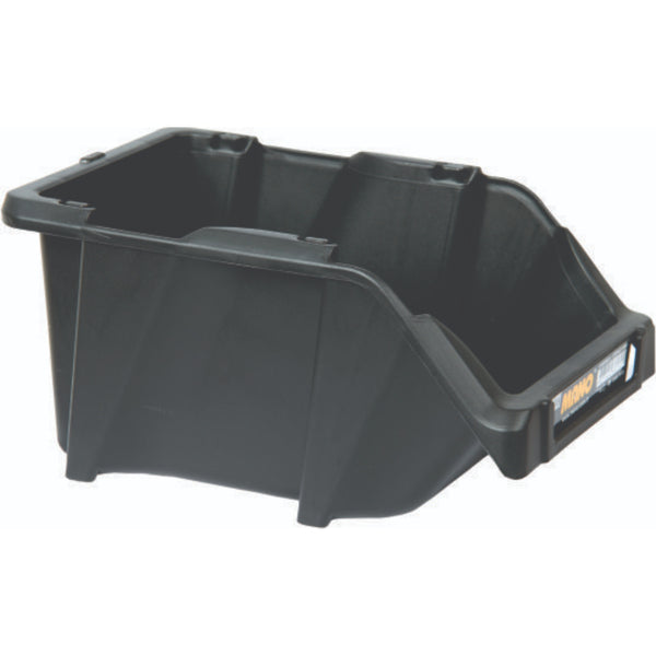 صندوق تخزين بلاستيك مفتوح لون اسود رقم 15 مقاس 125×195×90 مم ماركة مانو صناعة تركي
