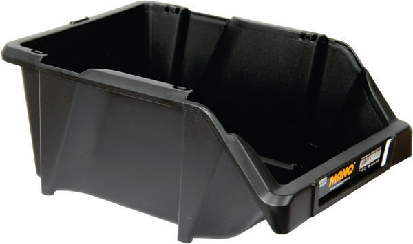 صندوق تخزين بلاستيك مفتوح لون اسود رقم 20 مقاس 152×245×122 مم ماركة مانو صناعة تركي