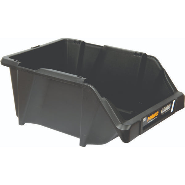 صندوق تخزين بلاستيك مفتوح لون اسود رقم 25 مقاس 200×300×130 مم ماركة مانو صناعة تركي