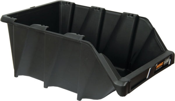 صندوق تخزين بلاستيك مفتوح لون اسود رقم 35 مقاس 265×420×177 مم ماركة مانو صناعة تركي